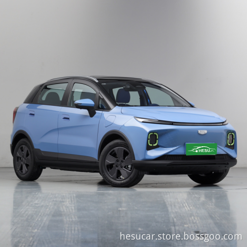 2022 Nuova batteria di design EV Auto Geometry E 2022 320 km Tigre carino 4 sedili Nuovo veicolo energetico Auto Electric Car Chassis Geometry E